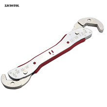 ZJCOSTOL 9-45 мм Универсальный многофункциональный гаечный ключ регулируемый гаечный ключ хромированный Высокоуглеродистая сталь двойной ключ домашний ручной инструмент 2024 - купить недорого