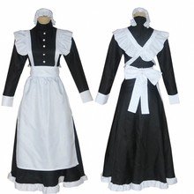 British Style Maid Dress Cosplay Animation World Cafeteria Cafe Dress Long Dress Black and White Maid Dress masculin Costume 2024 - buy cheap