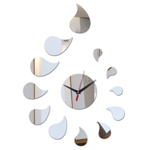 Top venda acrílico arte relógio de parede design moderno seguro espelho de cristal 3d relógios de decoração para casa sala de estar 2024 - compre barato