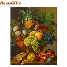 RUOPOTY Frame Fruits Basket Painting DIY Painting By Numbers Kits Acrylic Picture Home Wall Art Decor Unique Gift Home Decor 2024 - buy cheap