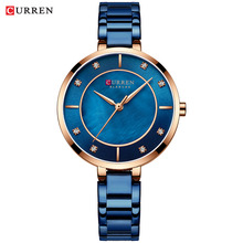 Women Watches CURREN Luxury Brand Stainless Steel Band Dress Ladies Quartz Wristwatch with Crystal Rhinestone Clock Female 2024 - buy cheap