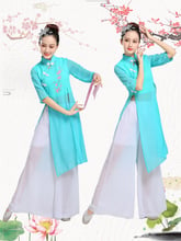 Women Classical Chinese Folk Dancing Costume Yangko Dancer Wear Hanfu Suit Elegant Modern Fan Dancewear Stage Performance 2024 - buy cheap