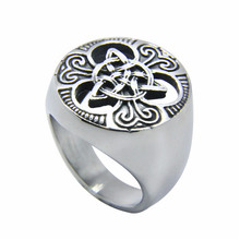 316L Stainless Steel Ring Personal Design Rose Flower Ring Bad Ass Mens Jewelry Fashion Gothic Punk Biker Ring 2024 - buy cheap