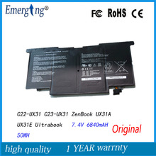 7.4V 50Wh New Original Laptop Battery For  Asus C22-UX31 C23-UX31 ZenBook UX31A UX31E Ultrabook ux31 UX31A-R4004H UX31E-DH72 2024 - buy cheap