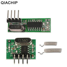 Mini receptor de relé rf qiachip, módulo transmissor rf de baixa potência sem fio com controle remoto para interruptor de casa inteligente 433mhz 2024 - compre barato