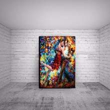 Pintura a óleo sobre tela, arte profissional moderna de tango, para decoração de casa e parede, alta qualidade, pintada à mão 2024 - compre barato