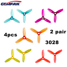 4pcs/lot 2 pair Gemfan WinDancer 3028 3*2.8mm PC 3-blade Propeller CW CCW for 1106-1306 Motor for Indoor RC Race Racing Drone 2024 - buy cheap