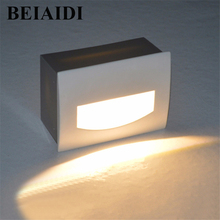 BEIAIDI-Lámpara LED de esquina impermeable para exterior, luz empotrada para escalera, Villa, parque, Plaza, pasillo, 3W, 5W 2024 - compra barato