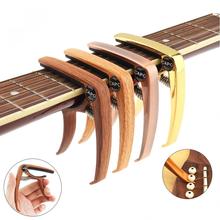 Capotraste de violão com extrator de pino, de liga de alumínio, metal, madeira, grão de guitarra, ukulele tuning, 4 cores opcionais 2024 - compre barato