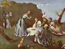 Paul Cezanne Oil Painting Reproduction,handmade oil painting,oil painting,luncheon-on-the-grass,canvas oil painting,high quality 2024 - buy cheap