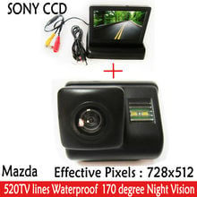 Cámara de visión trasera para estacionamiento de coche, Monitor LCD TFT SONY CCD con CX-7 de 4,3 pulgadas para respaldo de marcha atrás para Mazda 3, Mazda 6, Mazda MazdaCX-9 2024 - compra barato