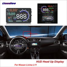 Liandlee Car HUD Head Up Display For Nissan Livina L11 2013-2018 Digital Speedometer Fuel Consumption Projector Screen Detector 2024 - buy cheap