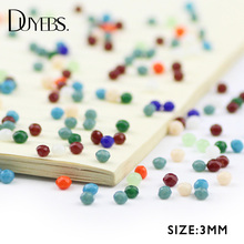 DUYEBS 3mm flat Round Shape Austrian Crystal beads 200pcs Ceramic Loose beads jewelry necklace Bracelet making DIY Accessories 2024 - buy cheap