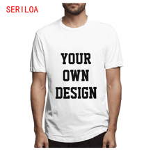 Индивидуальная Мужская футболка с принтом ваш собственный дизайн хлопковая футболка для мужчин размера плюс 20 цветов 2024 - купить недорого
