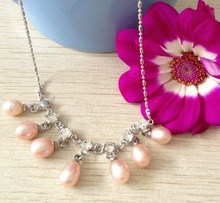 3 colores Charmful-collar de perla de agua dulce de moda, cadena, joyería barata, joyería para mujer 2024 - compra barato