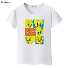 2021 Little Duck T-shirt women top tees brand new shirt kawaii top korean tshirt couple clothes Hot sale t shirt women 2024 - buy cheap