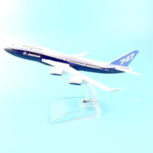 Boeing-747 Dreamliner 16cm, modelo de Metal, modelo de avión, modelos de avión, regalo para niños, modelo con soporte, avión, envío gratis 2024 - compra barato