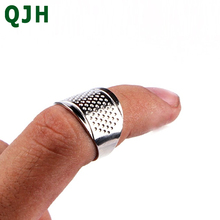2pcs Household Sewing DIY Tools Silver Ring Thimble Finger Protector Household Quilting Craft Accessories 2024 - buy cheap