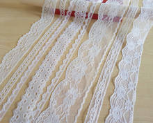 Quente 10 metros branco laço guarnição fita bordados enfeites bandana festa de casamento decoração roupas diy para costura acessórios 2024 - compre barato