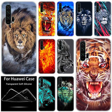 Funda de silicona con diseño de El Rey de los animales, funda de silicona con diseño de León y tigre para Huawei Honor 20 8A 7A Pro 10 9 8 Lite View 20 7S 8S 8X 7X 6X 8C 20i 10i Play 2024 - compra barato