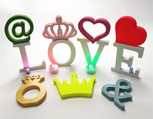 12cm Free Standing Home Decoration Artificial Wood Wooden Letter/ number/crown/heart /name for Wedding Decoration Birthday Party 2024 - buy cheap