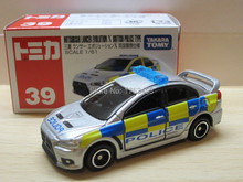 Tomy Tomica  #39 MITSUBISHI LANCER EVOLUTION X BRITISH POLICE TYPE alloy car model 2024 - купить недорого