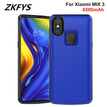 ZKFYS Power Bank Cover For Xiaomi Mi MIX 3 Battery Cover 6500mAh Backup Power Bank Charging Cover External Battery Charger Cases 2024 - buy cheap