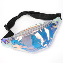 Holographic Women Fanny pack discolor Belt bag Shiny Neon Laser Hologram Waist bags Travel Shoulder Bag Party Rave Hip Bum Bag 2024 - buy cheap
