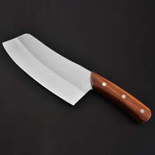 Кухонный нож из нержавеющей стали нож шеф-повара с деревянной ручкой 2024 - купить недорого