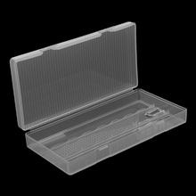 Caja de almacenamiento de estuche protector de PP duro transparente portátil con gancho de soporte transparente para batería 8x18650 2024 - compra barato