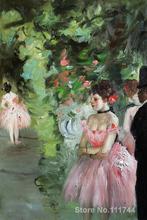 Bailarina Nos Bastidores por Edgar Degas Dancers Pintura A Óleo Da Lona Reprodução Artesanal de Alta qualidade 2024 - compre barato