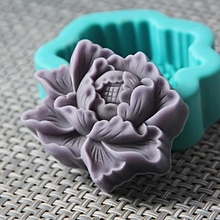 Silicone Mould 2D Flower shape soap mold DIY Craft Handmade Silicone Soap Mould Flower peony soap making silica gel moulds 2024 - buy cheap