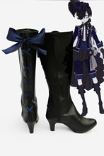Black Butler Kuroshitsuji Ciel Phantomhive knight cosplay shoes anime boots 2024 - buy cheap