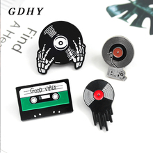 Музыкальная брошь GDHY, эмалированные булавки для друзей, значок, ювелирные изделия, подарки 2024 - купить недорого
