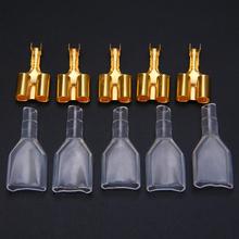 70 Set Brass 3.9mm Male Female Double Bullet Wire Connector Terminals with Clear Insulation Covers For Motorcycle 2024 - buy cheap