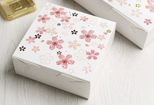 Free shipping small pink sakura decoration paper box cake packaging dessert box supply favors wedding candy boxes cookie packing 2024 - buy cheap