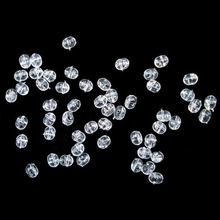100PCS/Lot 4.7*6mm Fishing Plastic Transparent Clear Crossing Beads Double Pearl Drill Oval Beads Carp Fishing Stop Rigs Beads 2024 - buy cheap