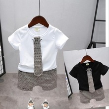 Children Clothing Set Baby Boy Clothes Summer Gentleman Kids Cotton Cute Sets Baby Boy Outfit Costumes Baby Clothing Set 2-7Year 2024 - buy cheap