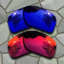 Lentes de repuesto polarizadas para gafas de sol, lentes de sol de color violeta, azul y rojo, con Taco grande 2024 - compra barato