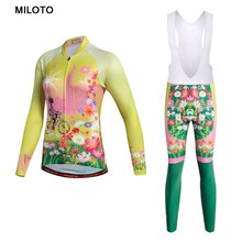 Miloto Long Sleeve Cycling Jersey Women Racing mtb Bike Jersey cycling clothing maillot ciclismo roupa ciclismo Cycling set 2024 - buy cheap