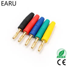 4 uds, nuevos enchufes de 4mm, altavoz Musical chapado en oro, Cable, Pin de Cable, conectores enchufe Banana, rojo, negro, azul, verde, amarillo 2024 - compra barato