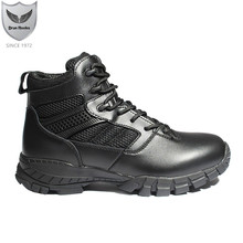 Drunrocks Sports Shoes Men's Tactical Boots Male Combat Ankle Footwear Man Genuine Leather Safety Boots Breathable Outdoor shoes 2024 - buy cheap