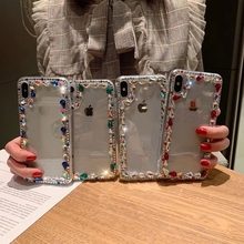 Tfshining-fundas de teléfono con diamantes de imitación brillantes, para iphone 11 Pro Max X XS Max XR 7 8 Plus 6 6s Plus, regalos 2024 - compra barato