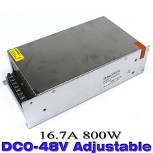 Regulador DC fuente de alimentación 0-48V 16.7A 800w transformador de controlador de Led 220V AC-DC adaptador de corriente para la máquina de Motor CNC Dinamo 2024 - compra barato