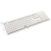 Low Profile Membrane USB Keyboard White Super Slim Chocolate Quiet Key USB Wired Multimedia Keyboard for Office PC Smart TV K100 2024 - buy cheap