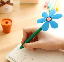 [4Y4A] 10 шт./лот, новинка, набор канцелярских товаров, мультяшная шариковая ручка Sunflower, забавный офисный подарок для детей на день рождения 2024 - купить недорого