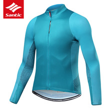 Santic Cycling Jersey Long Sleeve Men Mountain Road Bike Jersey Breathable Anti-sweat Bicycle Jersey Pro Sport Cycling Clothing 2024 - buy cheap