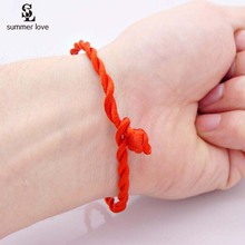 5Pcs/lot Red Thread String Bracelet Lucky Jewelry Handmade Red Rope Bracelets For Women Men Gift Lover Couple Friendship Jewelry 2024 - buy cheap