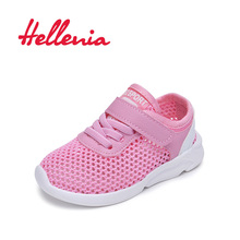 Hellenia-Zapatos Deportivos para niñas pequeñas, zapatillas transpirables suaves e informales, de malla, talla rosa 21-25 2024 - compra barato