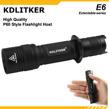 KDLITKER E6 / E6S P60 Flashlight Host - Black 2024 - buy cheap